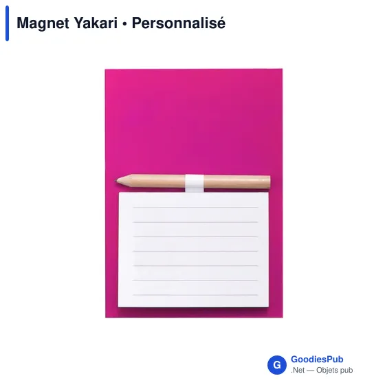 Magnet personnalisable Yakari avec logo - Bloc notes magnétique - Image 6