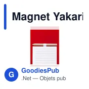 Magnet personnalisable Yakari avec logo - Bloc notes magnétique - Miniature 7