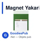 Magnet personnalisable Yakari avec logo - Bloc notes magnétique - Miniature 8