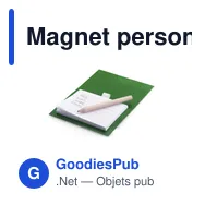 Magnet personnalisable Yakari avec logo - Bloc notes magnétique - Miniature 9
