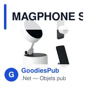 Support magnétique personnalisable pour téléphone avec logo - MAGPHONE - Miniature 1