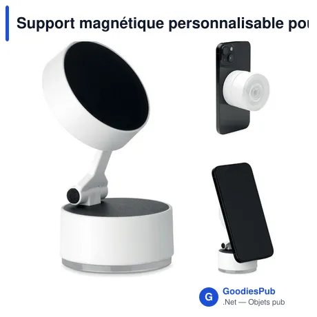 Support magnétique personnalisable pour téléphone avec logo - MAGPHONE