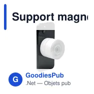 Support magnétique personnalisable pour téléphone avec logo - MAGPHONE - Miniature 12