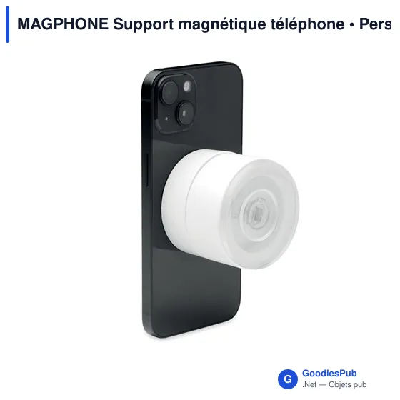 Support magnétique personnalisable pour téléphone avec logo - MAGPHONE - Image 12