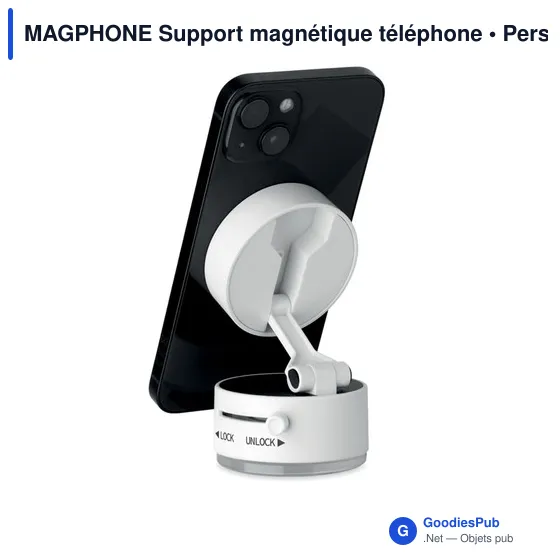 Support magnétique personnalisable pour téléphone avec logo - MAGPHONE - Image 4
