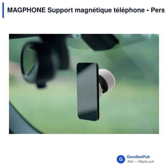 Support magnétique personnalisable pour téléphone avec logo - MAGPHONE - Image 6