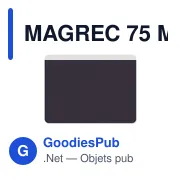 Magnet rectangulaire personnalisable en PVC avec logo - MAGREC 75 - Miniature 2