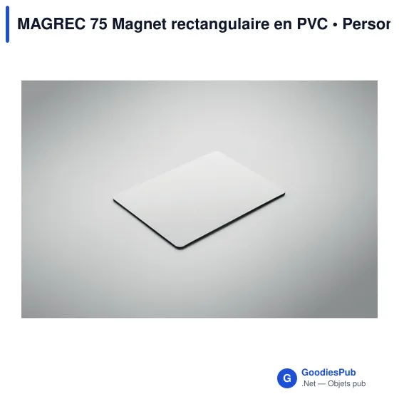 Magnet rectangulaire personnalisable en PVC avec logo - MAGREC 75 - Image 5