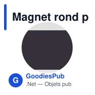 Magnet rond personnalisable avec logo - MAGROUND - Miniature 2