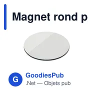 Magnet rond personnalisable avec logo - MAGROUND - Miniature 3