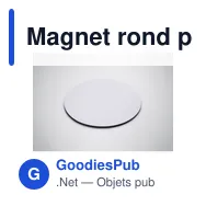 Magnet rond personnalisable avec logo - MAGROUND - Miniature 4