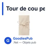 Tour de cou personnalisable avec logo pour entreprises - Miniature 2
