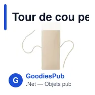 Tour de cou personnalisable avec logo pour entreprises - Miniature 3