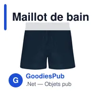 Maillot de bain personnalisable avec logo - Maillot de Bain Merlin - Miniature 1