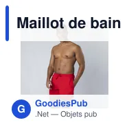 Maillot de bain personnalisable avec logo - Maillot de Bain Merlin - Miniature 2