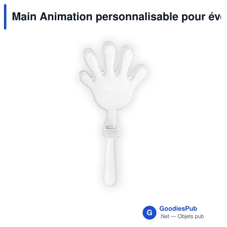 Main Animation personnalisable pour événements - Logo possible