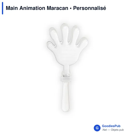 Main Animation personnalisable pour événements - Logo possible - Image 1