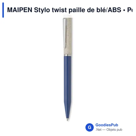MAIPEN Stylo twist paille de blé/ABS