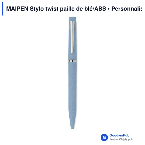 MAIPEN Stylo twist paille de blé/ABS - Image 11