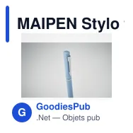 MAIPEN Stylo twist paille de blé/ABS - Miniature 12