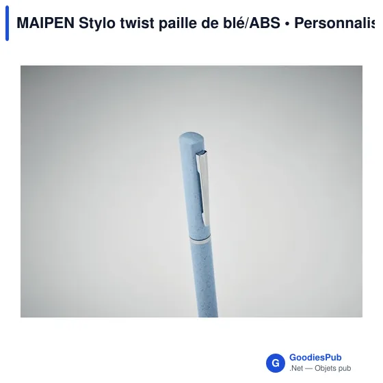 MAIPEN Stylo twist paille de blé/ABS - Image 12