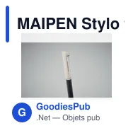 MAIPEN Stylo twist paille de blé/ABS - Miniature 8