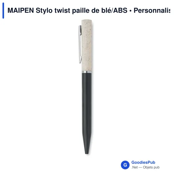 MAIPEN Stylo twist paille de blé/ABS - Image 9