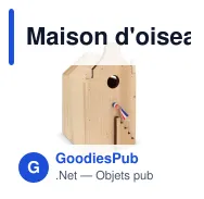 Maison d'oiseau personnalisable en bois certifié FSC avec logo - Bois - Miniature 2