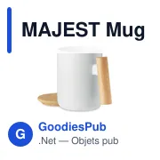 MAJEST Mug en porcelaine 380 ml - Miniature 2