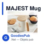 MAJEST Mug en porcelaine 380 ml - Miniature 3