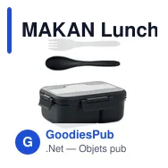 MAKAN Lunch box et couverts en PP - Miniature 1