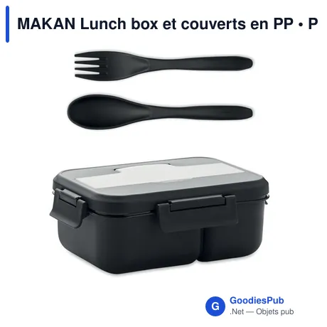 MAKAN Lunch box et couverts en PP