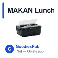 MAKAN Lunch box et couverts en PP - Miniature 2