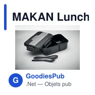 MAKAN Lunch box et couverts en PP - Miniature 5