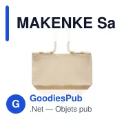 Sac de plage personnalisable en toile avec logo - MAKENKE - Miniature 2