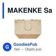 Sac de plage personnalisable en toile avec logo - MAKENKE - Miniature 4