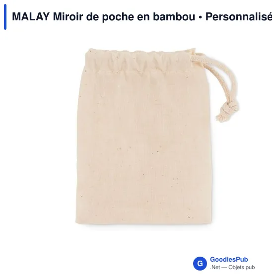 MALAY Miroir de poche en bambou - Image 2