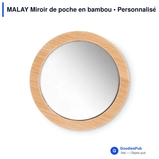 MALAY Miroir de poche en bambou - Image 3