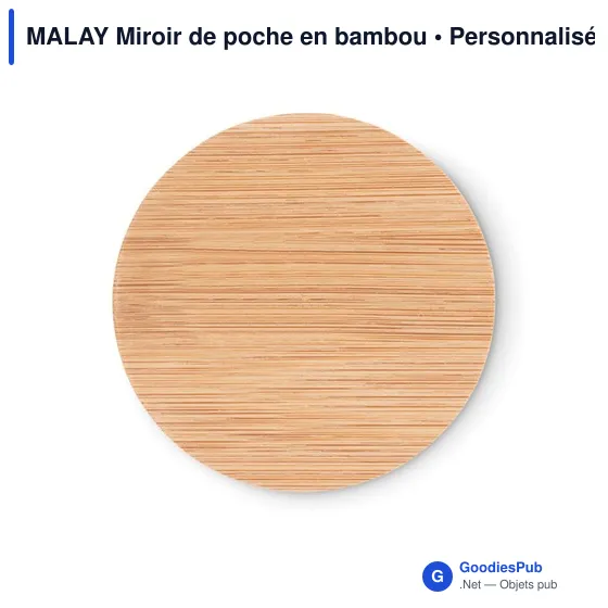 MALAY Miroir de poche en bambou - Image 4
