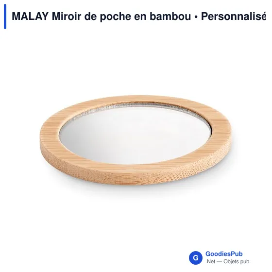 MALAY Miroir de poche en bambou - Image 5