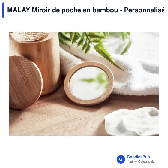 MALAY Miroir de poche en bambou - Image 6