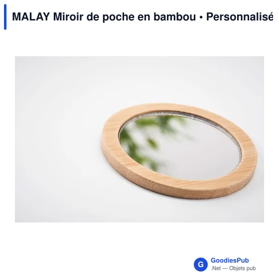 MALAY Miroir de poche en bambou - Image 7