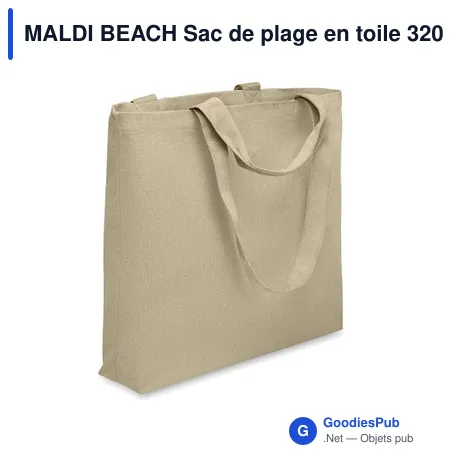 MALDI BEACH Sac de plage en toile 320 gr/m²