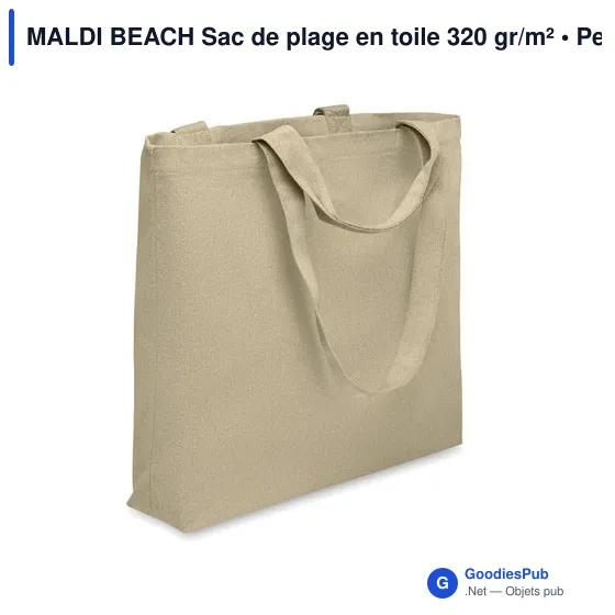 MALDI BEACH Sac de plage en toile 320 gr/m² - Image 1