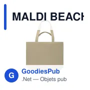 MALDI BEACH Sac de plage en toile 320 gr/m² - Miniature 2