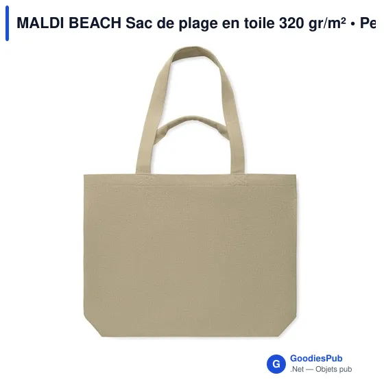 MALDI BEACH Sac de plage en toile 320 gr/m² - Image 2