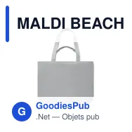 MALDI BEACH Sac de plage en toile 320 gr/m² - Miniature 11