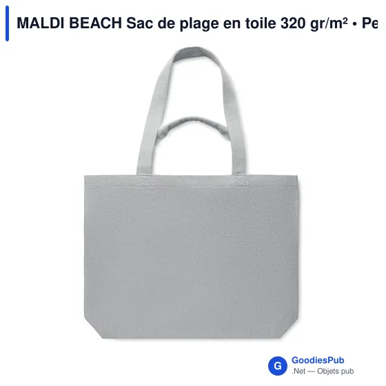 MALDI BEACH Sac de plage en toile 320 gr/m² - Image 11