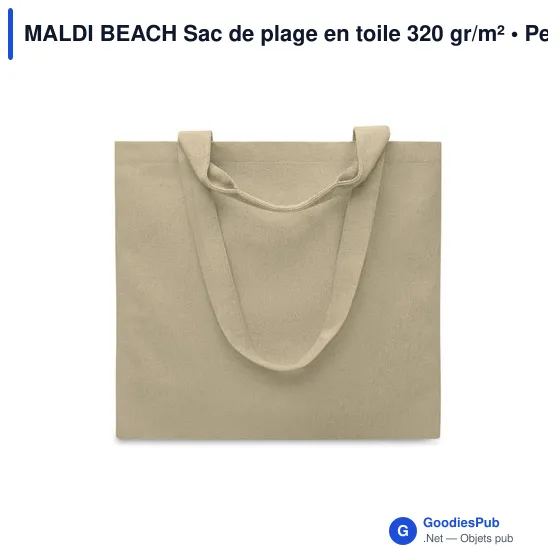 MALDI BEACH Sac de plage en toile 320 gr/m² - Image 3