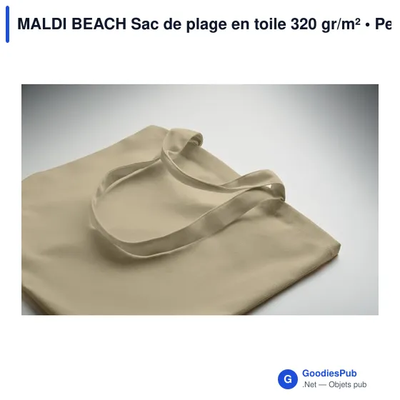 MALDI BEACH Sac de plage en toile 320 gr/m² - Image 5